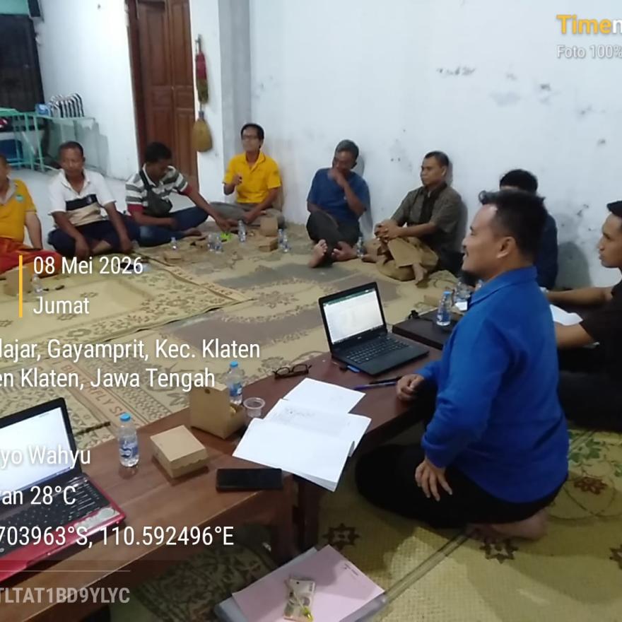 Rapat RW 08 Kaloran Dorong Keterbukaan, Dukungan UMKM, dan Pembangunan Bertahap